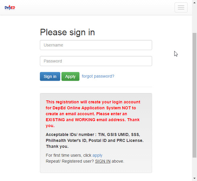 Online Application System